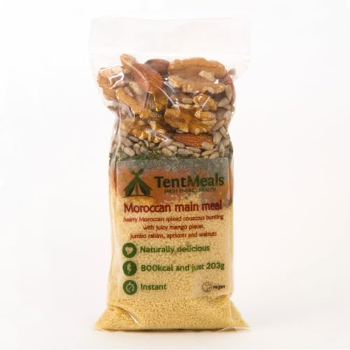 TentMeals Camping- und Expeditionsnahrung: marokkanische Couscous-Hauptmahlzeit 1 x große 800 kcal Packung von TentMeals