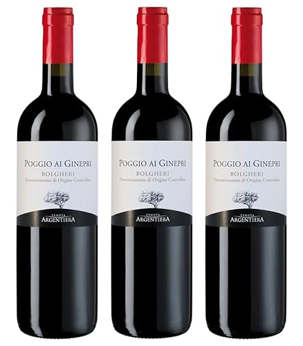3x 0,75l - Tenuta Argentiera - Poggio ai Ginepri - Toscana I.G.P. - Italien - Rotwein trocken von Tenuta Argentiera