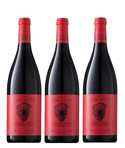 3x 0,75l - 2022er - Tasca d'Almerita - Tenuta Tascante - Ghiaia Nera - Rosso - Etna D.O.P. - Sizilien - Italien - Rotwein trocken von Tenuta Tascante