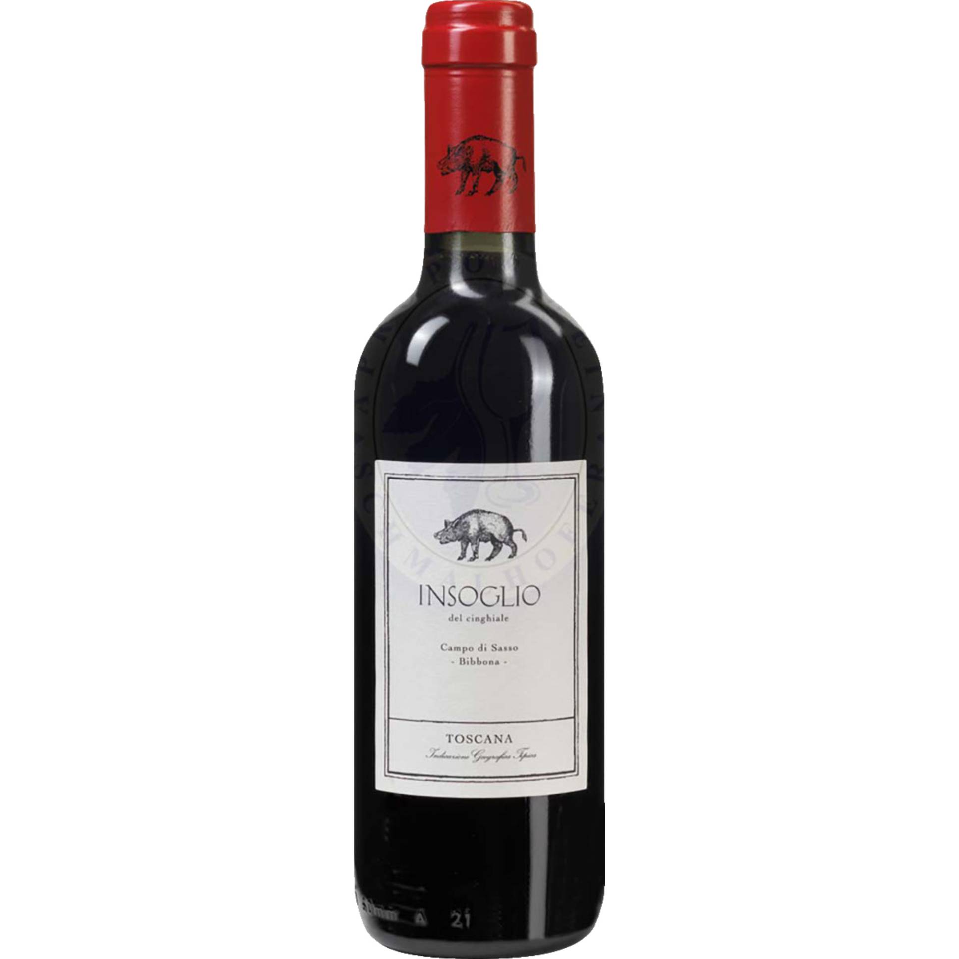 Insoglio del Cinghiale, Toscana IGT, 0,375 L, Toskana, 2023, Rotwein von Tenuta di Biserno Soc. Agr. a r.l.,57020,Bibbona (Livorno),Italien