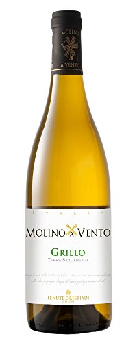 6 x Grillo Terre Siciliane IGT Molino a Vento 2019 im Vorteilspack Tenute Orestiadi, trockener Weisswein aus Sizilien von Tenute Orestiadi
