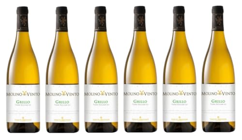 6x 0,75l - 2023er - Tenute Orestiadi - Molino a Vento - Grillo - Terre Siciliane I.G..P. - Sizilien - Italien - Weißwein trocken 6x 0,75l - 2023er - Tenute Orestiadi - Molino a Vento - Grillo - Terre Siciliane I.G..P. - Sizilien - Italien - Weißwein trocken von Tenute Orestiadi