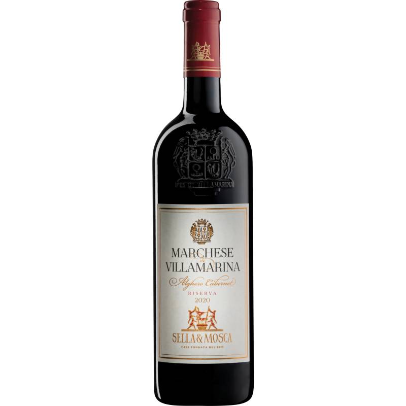 Marchese di Villamarina Riserva, Alghero DOC, Sardinien, 2020, Rotwein von Tenute Sella & Mosca S.r.l., IT-07041 Alghero