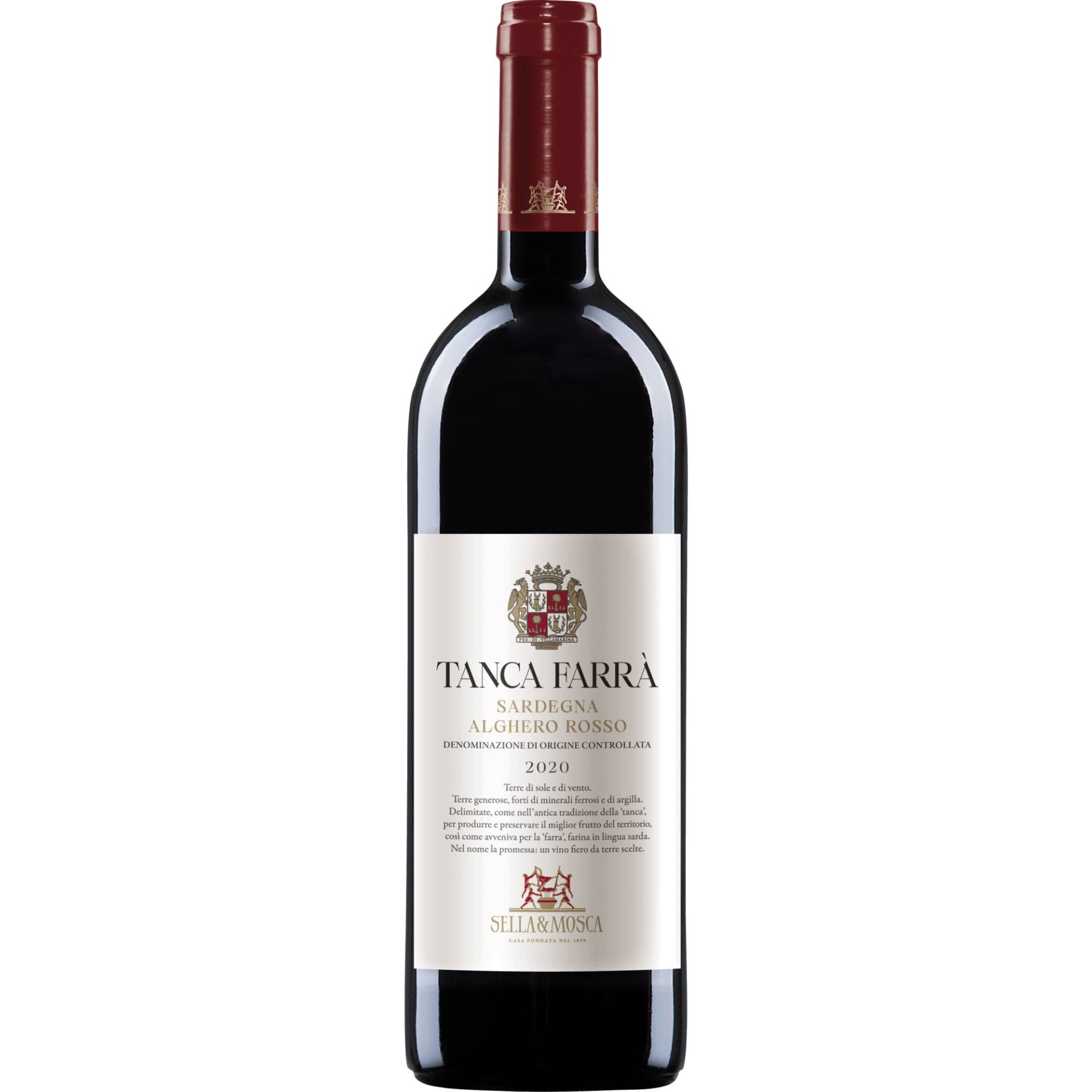 Tanca Farrà Alghero Rosso, Alghero Rosso DOC, Sardinien, 2020, Rotwein Tanca Farrà Alghero Rosso, Alghero Rosso DOC, Sardinien, 2020, Rotwein von Tenute Sella & Mosca S.r.l., IT-07041 Alghero