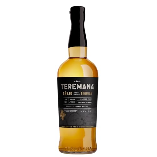 Teremana Añejo Tequila – 1 x 0,7l Small Batch Tequila – 40% Vol. – 100% reife Blaue Weber Agave – Reiche, warme Eiche, Vanille und geröstete Agave – Von Hand hergestellt Teremana Añejo Tequila – 1 x 0,7l Small Batch Tequila – 40% Vol. – 100% reife Blaue Weber Agave – Reiche, warme Eiche, Vanille und geröstete Agave – Von Hand hergestellt von Teremana