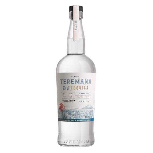 Teremana Blanco Tequila – 1 x 0,7l Small Batch Tequila – 40% Vol. – 100% reife Blaue Weber Agave – Helle, frische Zitrusfrüchte mit gerösteter Agave - Von Hand hergestellt Teremana Blanco Tequila – 1 x 0,7l Small Batch Tequila – 40% Vol. – 100% reife Blaue Weber Agave – Helle, frische Zitrusfrüchte mit gerösteter Agave - Von Hand hergestellt von Teremana