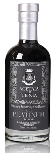 TERGA GASTRONOMIE VINAIGRE BALSAMIQUE CERTIFIE IGP DE MODENE PLATINUM (15 ANS) - 250ml BALSAMAMICO-ESSIG ZERTIFIZIERT IGP AUS MODENA PLATIN (15 JAHRE) von Terga