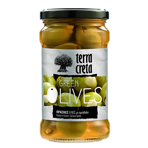 Terra Creta - Grüne Oliven mit Mandel 160g von Terra Creta
