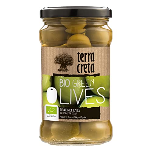Terra Creta - grüne Oliven BIO in Salzlake 160g von Terra Creta