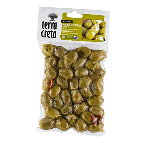 Terra Creta - marinierte grüne Oliven (vakuum) 225g von Terra Creta