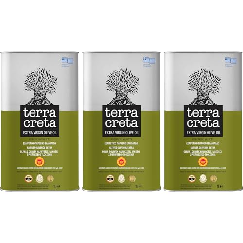 Terra Creta g.U. - Extra natives Olivenöl aus Kolymvari (3 x 1 l Kanister) von Terra Creta