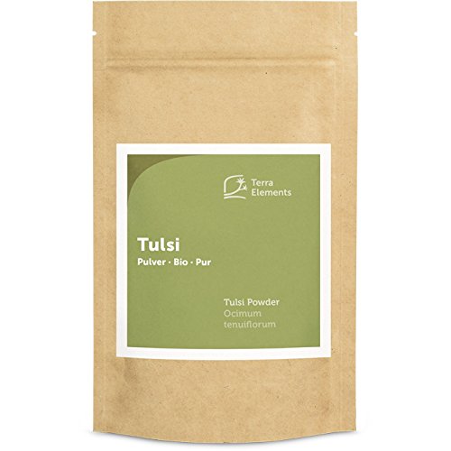 Terra Elements Bio Tulsi Pulver, 100 g I Heiliges Basilikum I 100% rein I Vegan I Rohkost Terra Elements Bio Tulsi Pulver, 100 g I Heiliges Basilikum I 100% rein I Vegan I Rohkost von Terra Elements