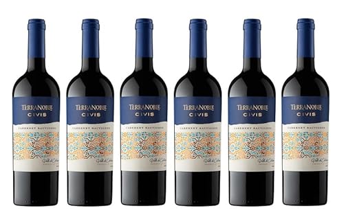 6x 0,75l - 2021er - Terra Noble Winery - Civis - Cabernet Sauvignon - Valle de Colchagua W.O. - Chile - Rotwein trocken 6x 0,75l - 2021er - Terra Noble Winery - Civis - Cabernet Sauvignon - Valle de Colchagua W.O. - Chile - Rotwein trocken von Terra Noble Winery
