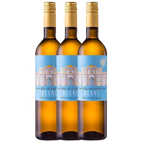 Terra de Falanis Castell de Santueri Blanc Vi de la Terra de Mallorca 75 cl (Schachtel mit 3 Flaschen von 75 cl) von Terra de Falanis