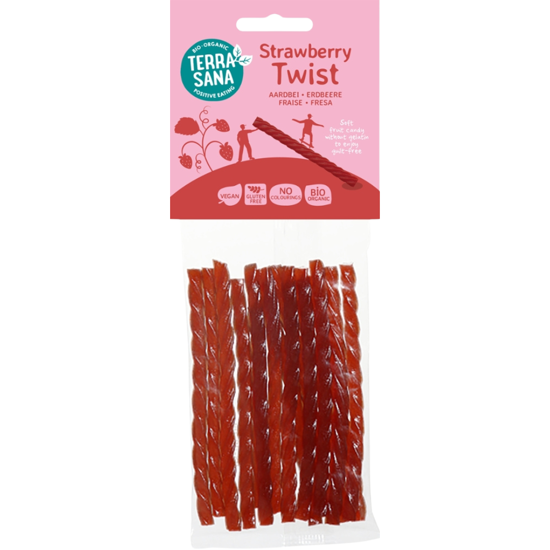 Bio Twists Erdbeere Fruchtgummi Bio Twists Erdbeere Fruchtgummi von TerraSana