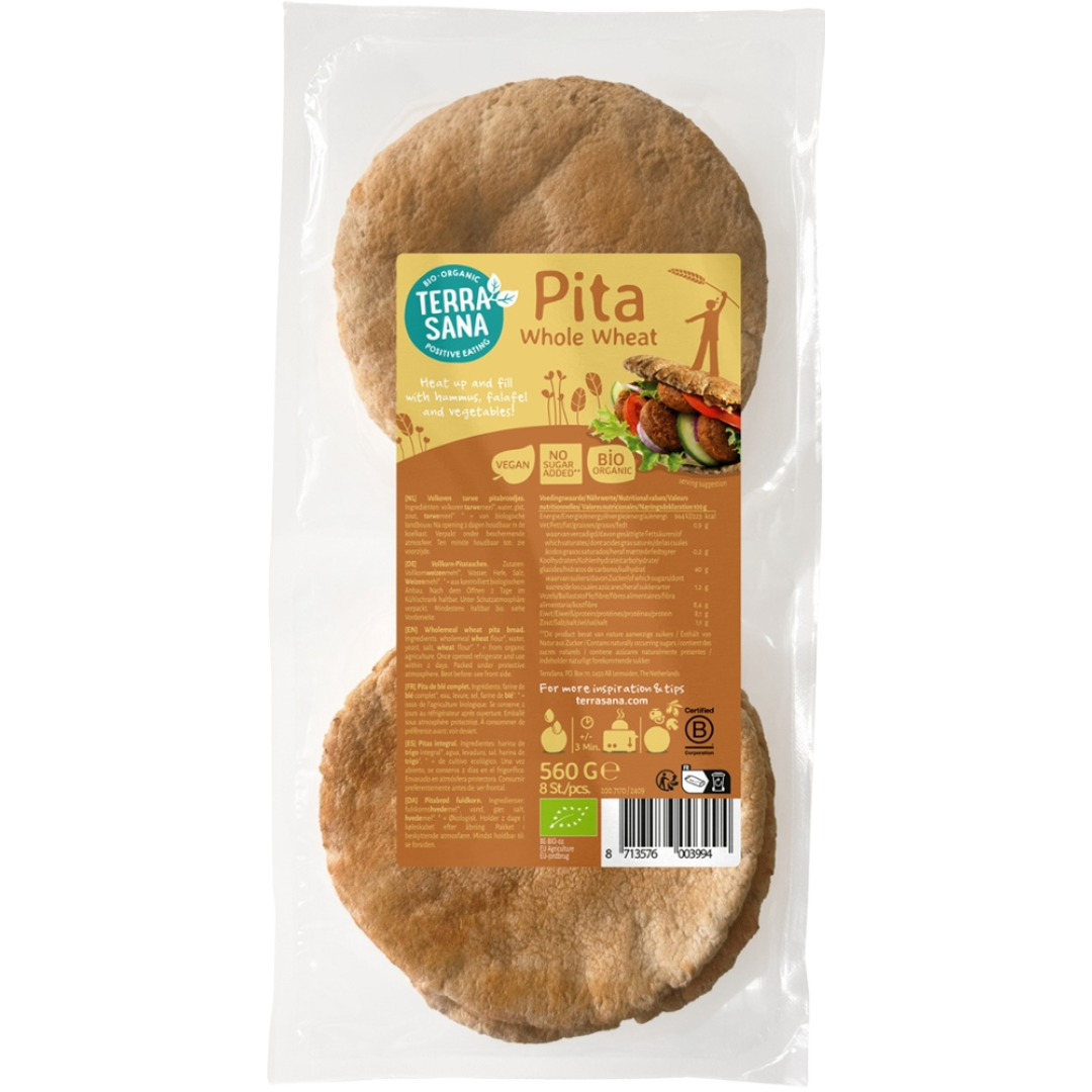 Bio Weizenvollkorn Pita Bio Weizenvollkorn Pita von TerraSana
