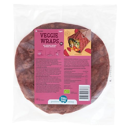 TerraSana Bio Gemüsewraps: Rote Bete Wrap für gesunden Genuss unterwegs 35% Gemüse von Terrasana