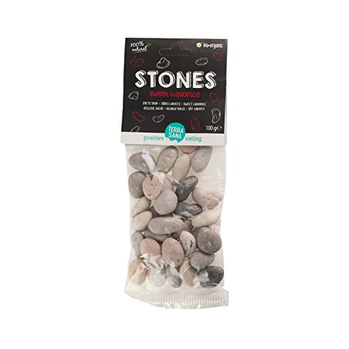 TerraSana Lakritz-Dragées "Stones" (100 g) - Bio von Terrasana