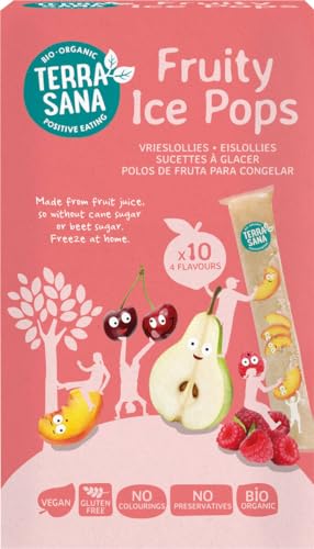 Terrasana Wassereis Eislollies Frucht (6er Pack à 400 ml) fruchtige Eislollies von Terrasana