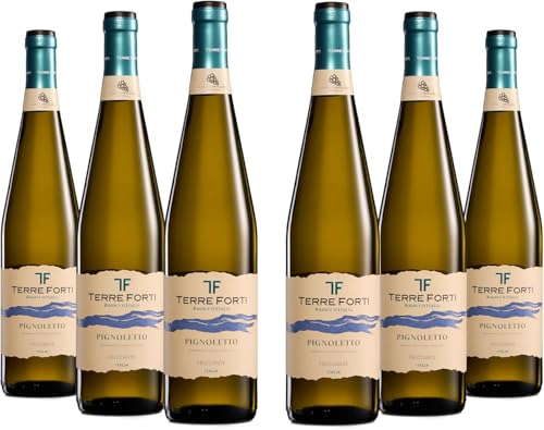 Terre Forti Pignoletto DOC, Frischer und Fruchtiger, Weißer Italienischer Perlwein, 12 % Vol., Karton mit 6 Flaschen mit jeweils 750 ml Terre Forti Pignoletto DOC, Frischer und Fruchtiger, Weißer Italienischer Perlwein, 12 % Vol., Karton mit 6 Flaschen mit jeweils 750 ml von Terre Forti