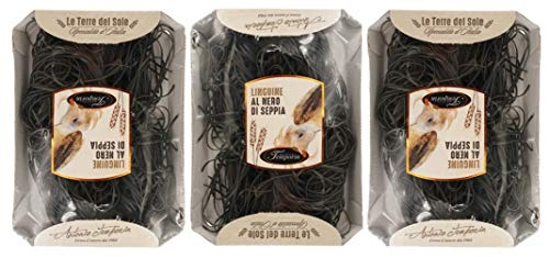 Le Terre del Sole Linguine al Nero di Seppia (3 x 250g) von Terre del Sole