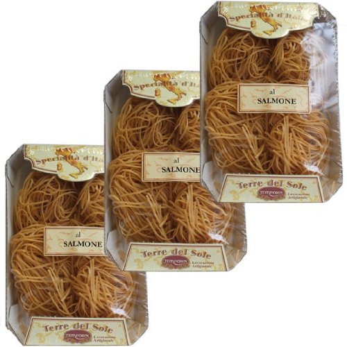 3x Terre del Sole Nudeln 'Linguine al Salmone', 250 g von Terre del Sole