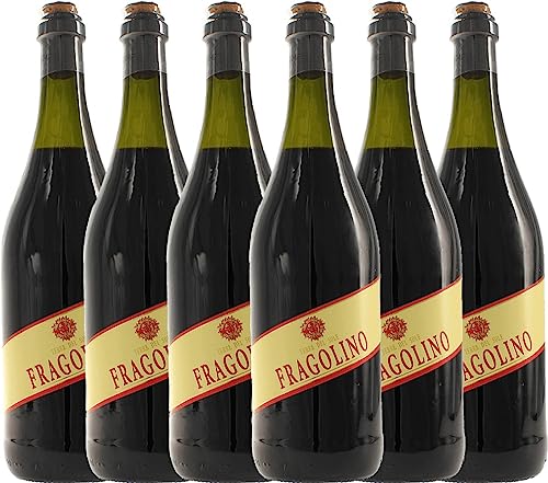 Fragolino Rosso von Terre del Sole - Weinhaltiges Getränk 6 x 0,75l VINELLO - 6er - Weinpaket inkl. kostenlosem VINELLO.weinausgießer von Terre del Sole
