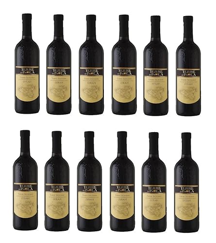 12x 0,75l - Terre dell'Isola - Syrah - Sizilien- Italien - Rotwein trocken von Terre dell'Isola