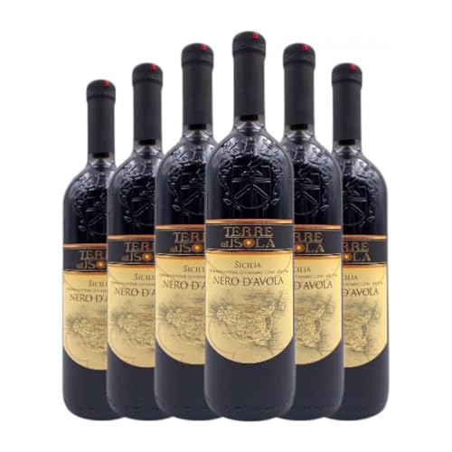 Terre dell'Isola Nero d'Avola Sicilia Jung 75 cl (Schachtel mit 6 Flaschen von 75 cl) von Terre dell'Isola