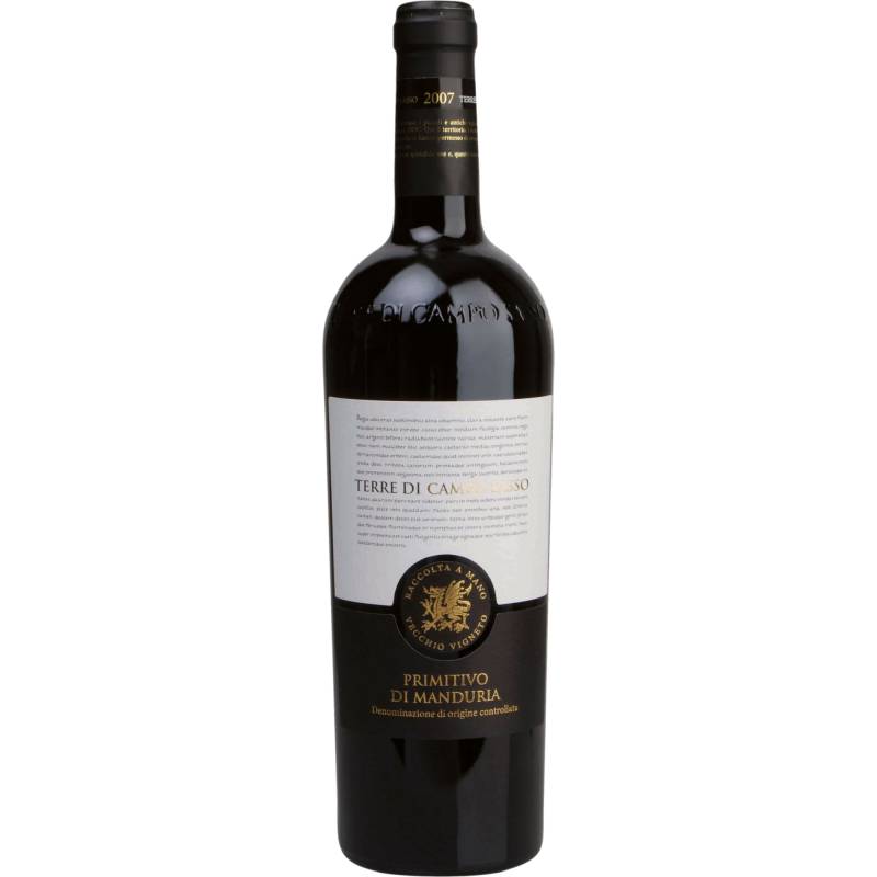 Terre di Campo Sasso Primitivo di Manduria, Primitivo di Manduria DOC, Apulien, 2022, Rotwein von Terre di Campo Sasso, Bruneck - Italien (Apulien)