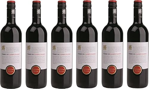 Terre di Campo Sasso - Rosso Salento I.G.P. - Apulien - Italien - Rotwein trocken - (6 x 0,75 l) von Terre di Campo Sasso