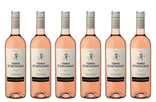 6x 0,75l - 2023er - Terres de d'Artagnan - Rosé - Côtes de Gascogne I.G.P. - Frankreich - Rosé-Wein trocken 6x 0,75l - 2023er - Terres de d'Artagnan - Rosé - Côtes de Gascogne I.G.P. - Frankreich - Rosé-Wein trocken von Terres de d'Artagnan