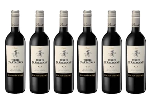 6x 0,75l - 2023er - Terres de d'Artagnan - Rouge - Côtes de Gascogne I.G.P. - Frankreich - Rotwein trocken 6x 0,75l - 2023er - Terres de d'Artagnan - Rouge - Côtes de Gascogne I.G.P. - Frankreich - Rotwein trocken von Terres de d'Artagnan