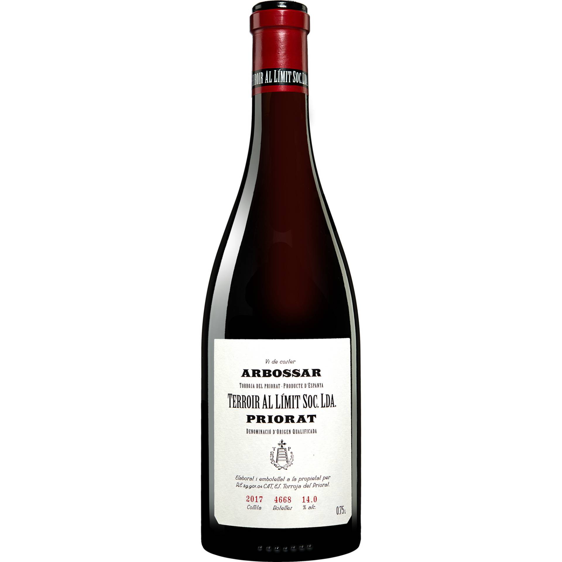 Terroir al Límit »Arbossar« 2017 0.75L 14% Vol. Rotwein Trocken aus Spanien Terroir al Límit »Arbossar« 2017 0.75L 14% Vol. Rotwein Trocken aus Spanien von Terroir al Límit