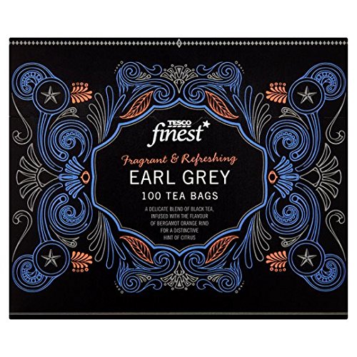 Tesco Finest Earl Grey 100 Teebeutel 250g, Schwarztee von Tesco