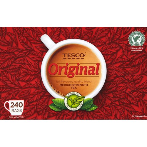 Tesco Original Tea 240Btl. 750g - Schwarztee von Tesco