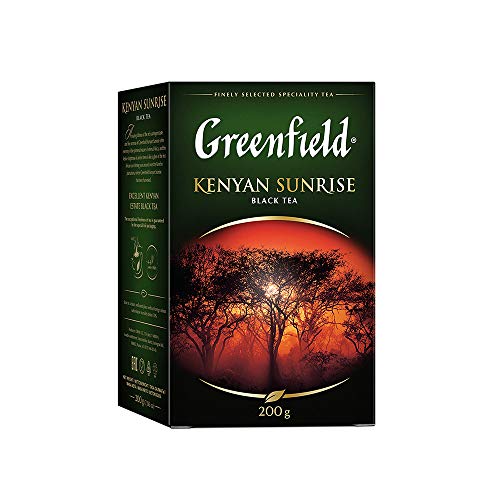 GREENFIELD KENYAN SUNRISE | Single Origin Schwarztee Loose Leaf | Schwarzer Loser Tee | Kenia | Koscher | Black Tea | Kenya | 200g von Greenfield
