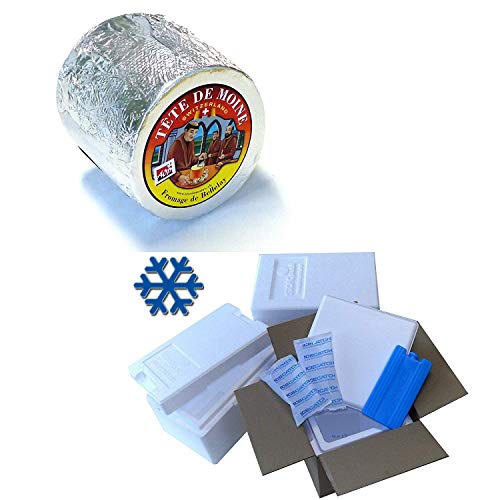 Moenchskopfkaese Tete de Moine ganzer Laib ca 850 GR KÜHLBOX-Versand mit Styroporbox und Spezialkühlakku für Lebensmittelversand … Moenchskopfkaese Tete de Moine ganzer Laib ca 850 GR KÜHLBOX-Versand mit Styroporbox und Spezialkühlakku für Lebensmittelversand … von Tete de Moine