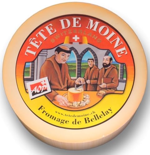 Original AOC Tete de Moine Schweizer Mönchkopf Käse halber Laib ca 400 g KÜHLBOX-Versand mit Styroporbox und Spezialkühlakku für Lebensmittelversand Original AOC Tete de Moine Schweizer Mönchkopf Käse halber Laib ca 400 g KÜHLBOX-Versand mit Styroporbox und Spezialkühlakku für Lebensmittelversand von Tete de Moine