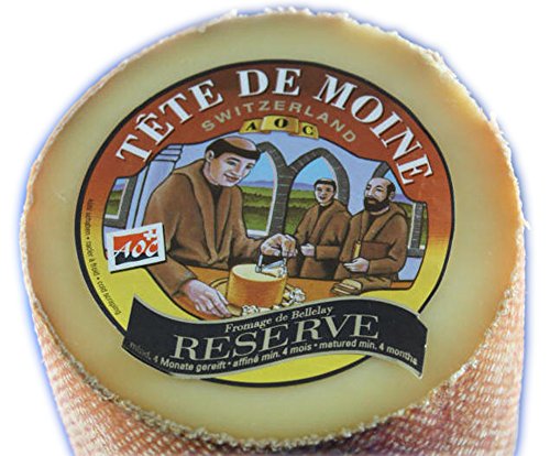 RESERVE Tete de Moine AOP Orig. Schweizer Mönchkopf Käse halber Laib ca. 400 g von Tete de Moine