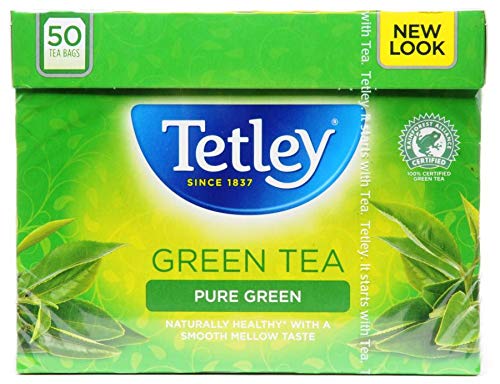 Tetley Pure Green Tea 2x 50 Btl. 100g (200g) - grüner Tee für jeden Genuss von Tetley