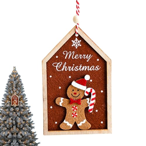 Lebkuchenhaus-Anhänger, Lebkuchenhaus-Ornament,Weihnachtsbaum Deko Anhänger | Festlicher Lebkuchenhaus-Anhänger-Charm, kreative 2D-Weihnachts-Lebkuchenmann-Ornamente für Zuhause Lebkuchenhaus-Anhänger, Lebkuchenhaus-Ornament,Weihnachtsbaum Deko Anhänger | Festlicher Lebkuchenhaus-Anhänger-Charm, kreative 2D-Weihnachts-Lebkuchenmann-Ornamente für Zuhause von Tewzafiya