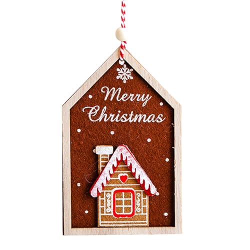 Lebkuchenhaus-Dekorationen, Lebkuchenhaus-Weihnachtsschmuck - Weihnachtsbaum Deko Anhänger - Festlicher Lebkuchenhaus-Anhänger-Charm, kreative 2D-Weihnachts-Lebkuchenmann-Ornamente für Zuhause Lebkuchenhaus-Dekorationen, Lebkuchenhaus-Weihnachtsschmuck - Weihnachtsbaum Deko Anhänger - Festlicher Lebkuchenhaus-Anhänger-Charm, kreative 2D-Weihnachts-Lebkuchenmann-Ornamente für Zuhause von Tewzafiya