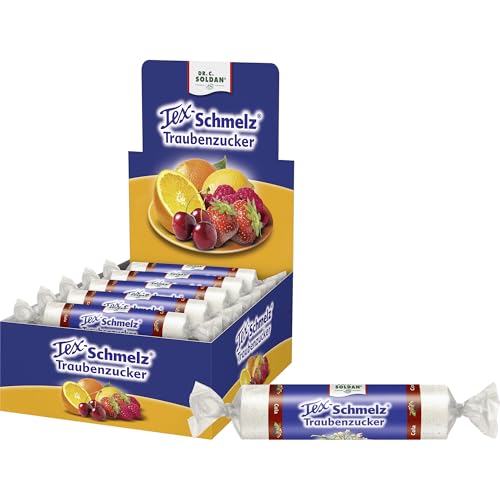 Tex-Schmelz Traubenzucker Cola 660g – 20 Rollen – Großpackung – Natürlicher, erfrischender Traubenzucker, gluten- & laktosefrei, 20x33g Tex-Schmelz Traubenzucker Cola 660g – 20 Rollen – Großpackung – Natürlicher, erfrischender Traubenzucker, gluten- & laktosefrei, 20x33g von Tex-Schmelz