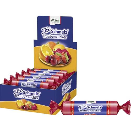 Tex-Schmelz Traubenzucker Kirsche 660g – 20 Rollen – Großpackung – Natürlicher, fruchtiger Traubenzucker, gluten- & laktosefrei, 20x33g Tex-Schmelz Traubenzucker Kirsche 660g – 20 Rollen – Großpackung – Natürlicher, fruchtiger Traubenzucker, gluten- & laktosefrei, 20x33g von Tex-Schmelz
