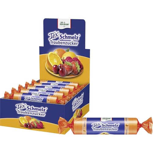 Tex-Schmelz Traubenzucker Pfirsich 660g – 20 Rollen – Großpackung – Natürlicher, fruchtiger Traubenzucker, gluten- & laktosefrei, 20x33g Tex-Schmelz Traubenzucker Pfirsich 660g – 20 Rollen – Großpackung – Natürlicher, fruchtiger Traubenzucker, gluten- & laktosefrei, 20x33g von Tex-Schmelz