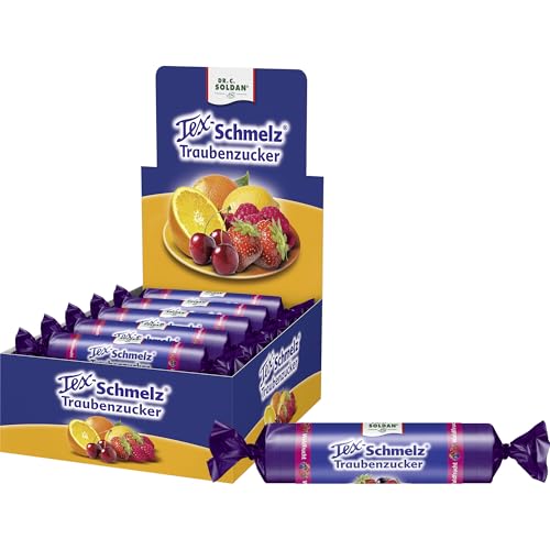 Tex-Schmelz Traubenzucker Waldfrucht 660g – 20 Rollen – Großpackung – Natürlicher, fruchtiger Traubenzucker, gluten- & laktosefrei, 20x33g Tex-Schmelz Traubenzucker Waldfrucht 660g – 20 Rollen – Großpackung – Natürlicher, fruchtiger Traubenzucker, gluten- & laktosefrei, 20x33g von Tex-Schmelz