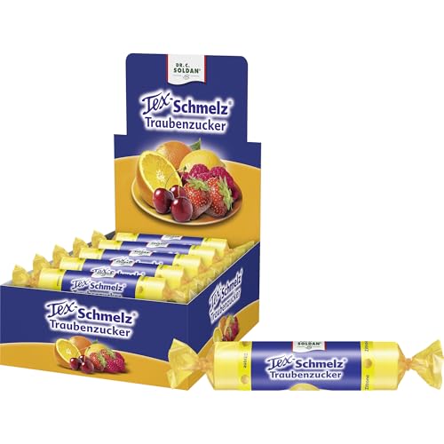 Tex-Schmelz Traubenzucker Zitrone 660g – 20 Rollen – Großpackung – Natürlicher, fruchtiger Traubenzucker, gluten- & laktosefrei, 20x33g Tex-Schmelz Traubenzucker Zitrone 660g – 20 Rollen – Großpackung – Natürlicher, fruchtiger Traubenzucker, gluten- & laktosefrei, 20x33g von Tex-Schmelz