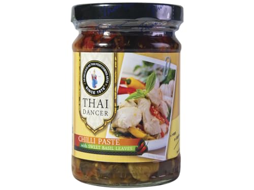 Thai Dancer Chilipaste mit Basilikumblättern 200 g von Thai Dancer