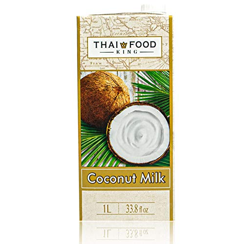 Thai Food King - Premium Kokosmilch 1 Liter - Original Kokosnussmilch cremig ideal zum Kochen, Backen und für Desserts - Coconut Milk mit hohem Kokos Anteil Thai Food King - Premium Kokosmilch 1 Liter - Original Kokosnussmilch cremig ideal zum Kochen, Backen und für Desserts - Coconut Milk mit hohem Kokos Anteil von Thai Food King